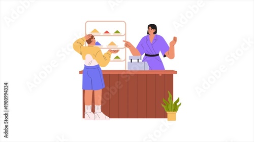 Discount Talk   mp4 animation on white background