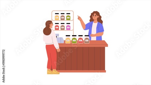 Street Negotiation   mp4 animation on white background