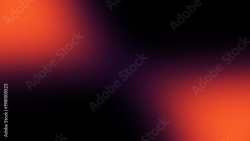 Billede på lærred Fiery Red Orange Black Grain Gradient
