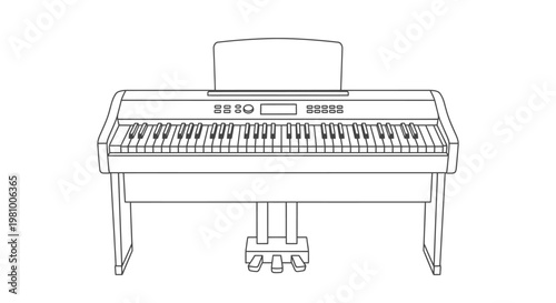 Digital piano keyboard instrument music