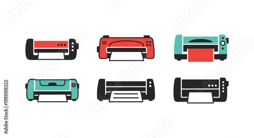 Plotter Line art vector set modern abstract simple shapes