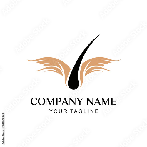 Elegant Mascara Logo Design Element.