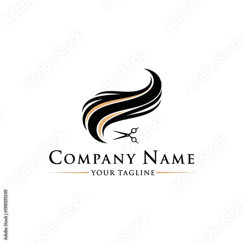 Logo for Hair Salon or Stylist Service.
