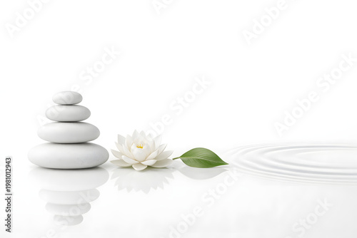 Minimalist Zen Balance and Wellness Concept