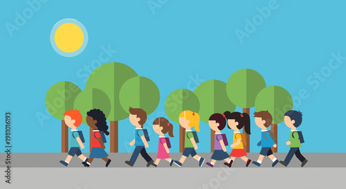 student go to school