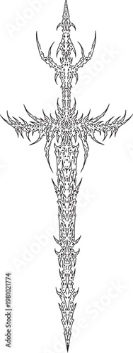 Cybersigilism tattoo design