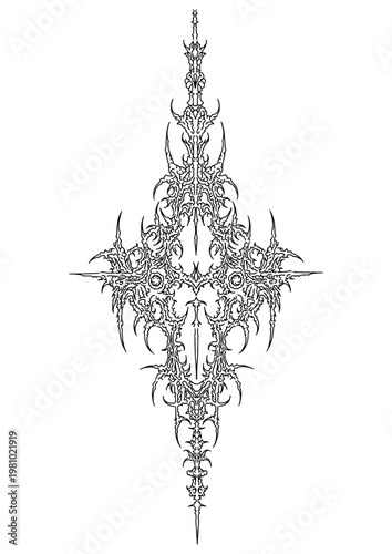 Cybersigilism tattoo design