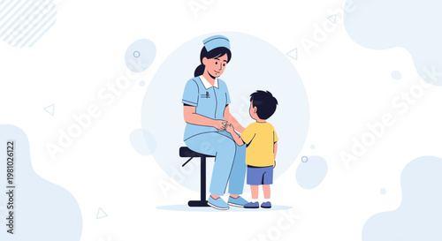Nurse Comforting Child