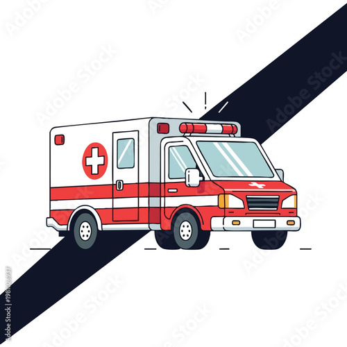 Modern Ambulance Vehicle for Emergency Medical Services