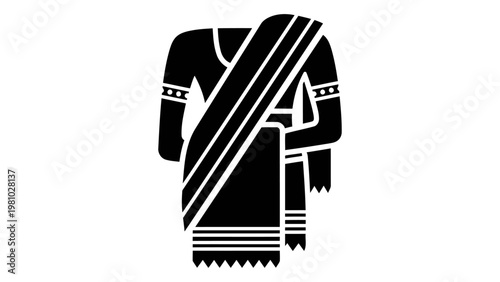 Handwoven cotton saree icon