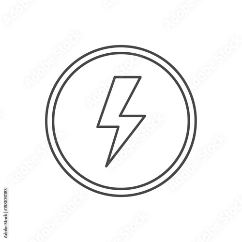 Free Download A simple line drawing of a lightning bolt. - GFXLoad
