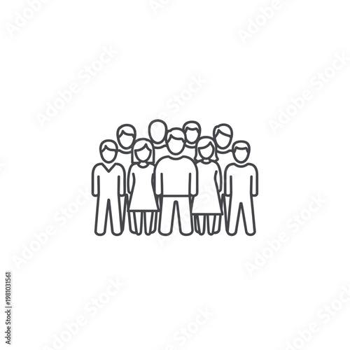 A group of people standing together.