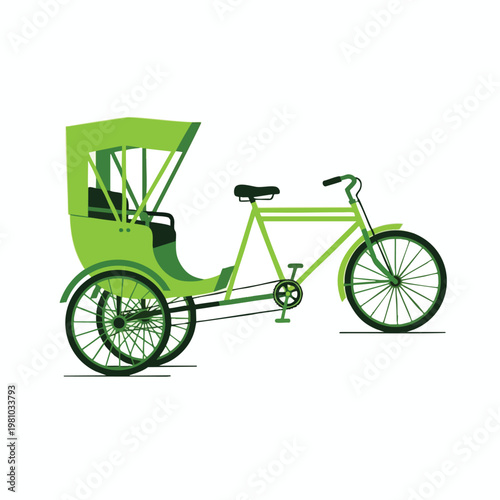 Modern Rickshaw Bicycle Hybrid for Urban Transportation and Eco Friendly Travel