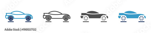 car multi purpose icon set