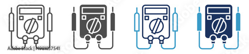 electrical service multi purpose icon set