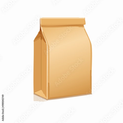 A simple brown paper bag, perfect for groceries, lunch, or packaging