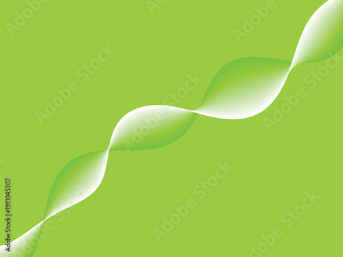 Vibrant green abstract poster modern art design for wall decor minimalist swirls and fluid shapes