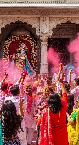 Holi Festival Crowd.