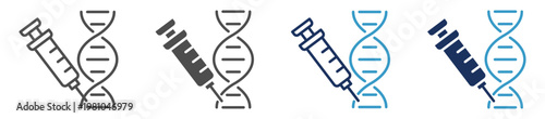 genetic modification multi purpose icon set