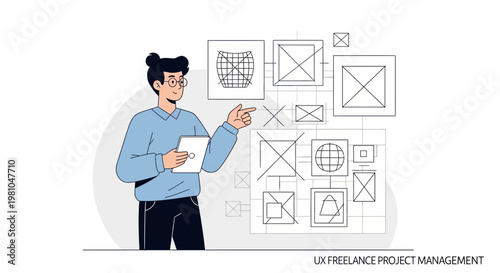 UX Designer Planning Project with Wireframes and Mockups