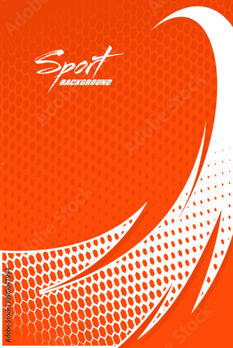  abstract texture grunge water sport jersey design for football, soccer, racing, esports, running, white orange red color EPS 10
