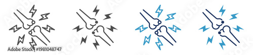 joint pain multi purpose icon set