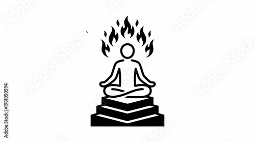 Meditation and Enlightenment Concept