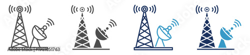 telecommunication multi purpose icon set