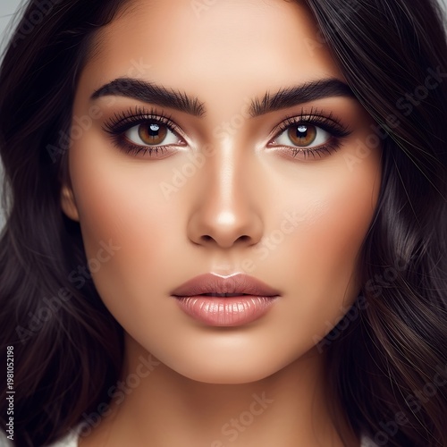 Woman portrait closeup.