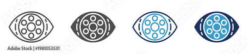 medical cybernetic multi purpose icon set