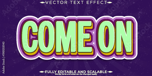 Retro sticker text effect, editable 70s and 80s text style