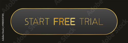 Modern call-to-action button with the text "Start Free Trial", designed to encourage user engagement and conversions. Ideal for subscription services, landing pages and digital marketing campaigns.