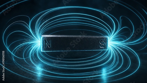Neodymium Rare Earth Magnet with Magnetic Field