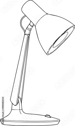 silhouette of clean vectors of  NovaLume Light Lamp isolated with white background