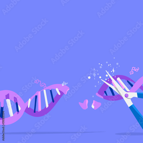 CRISPR DNA Editing with Molecular Scissors and Data Stream