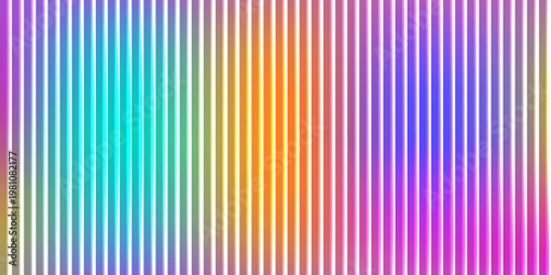 Vibrant gradient stripes transitioning through a spectrum of colors