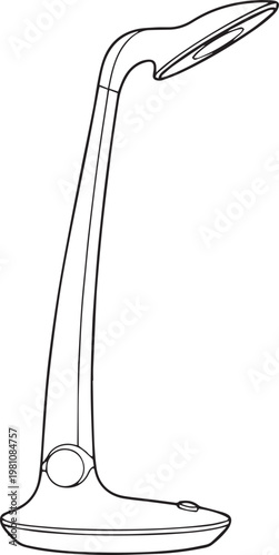 silhouette of clean vectors of  MysticBeam Lamp isolated with white background