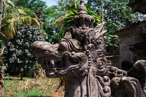 lion statue in the garden
