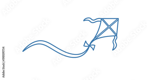 Kite Flying High In The Air.