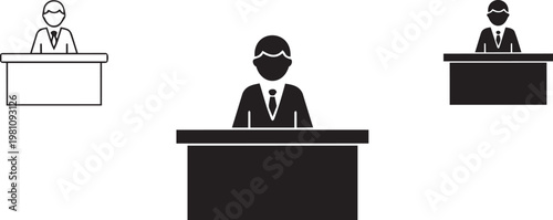 Three judges sitting at their desks in a courtroom setting with one judge wearing a mask judge s bench court proceeding legal system court case