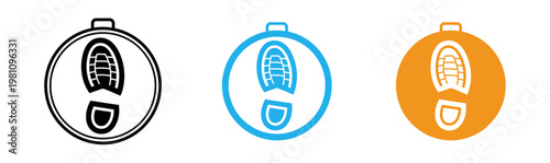 Two shoe insoles blue and orange foot support and comfort