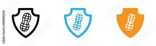 Security footprint digital protection with shoe shaped shield icons