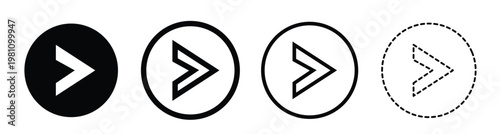 Free Download Vector button icon. Set of isolated next symbols. EPS10 - GFXLoad