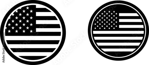 American flag oval patches a patriotic symbol in dual design