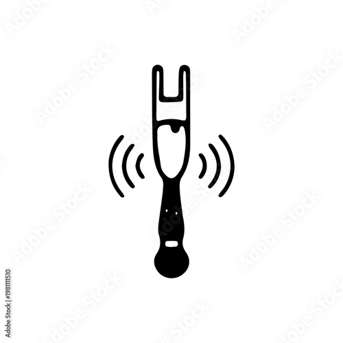 Tuning Fork Sound Vibration Icon