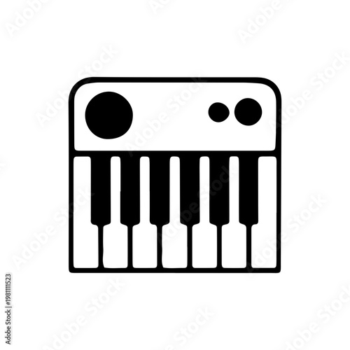 Minimalist MIDI Keyboard Icon
