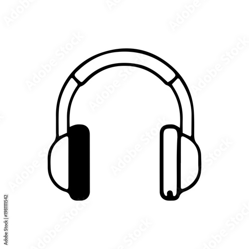 Headphones Icon Vector Illustration