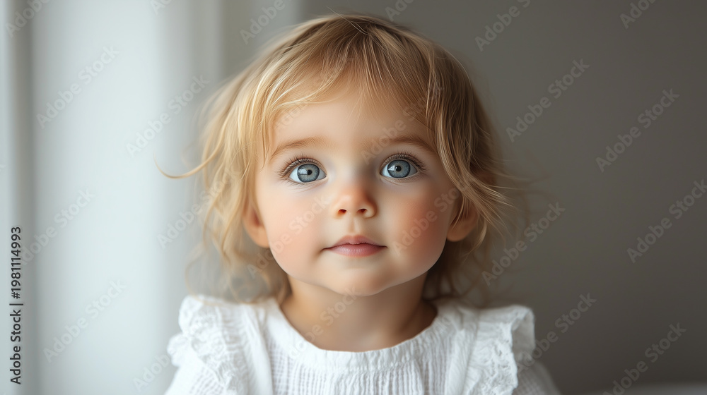 Naklejka premium portrait of a little girl