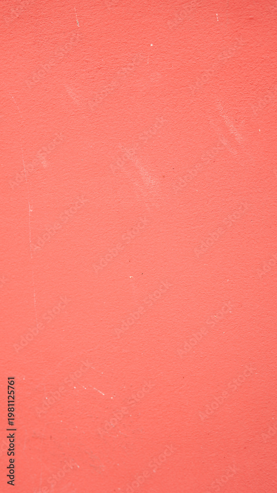 Fototapeta premium The surface of the house's plaster wall is painted red, serving as a powerful backdrop.