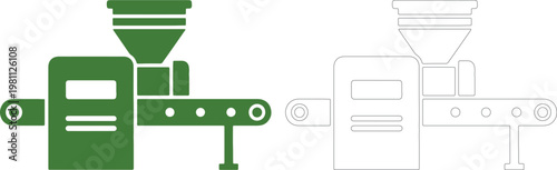Green food processing machine and outline factory industrial